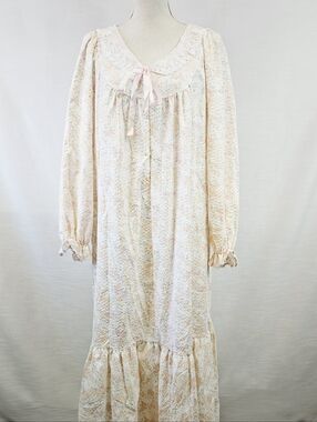 Vintage Partners Floral Cottagecore Night Gown size Large